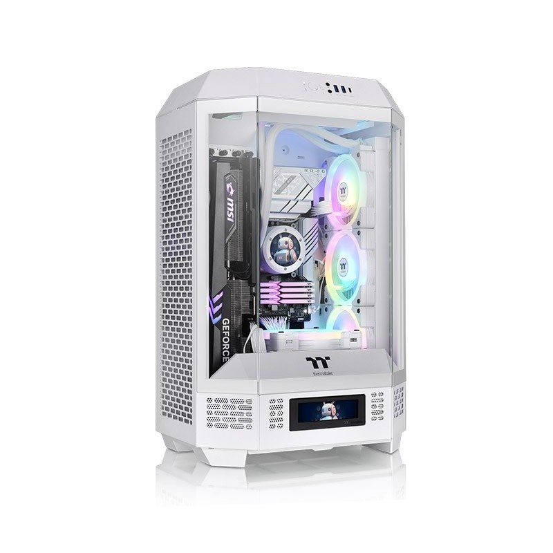 THERMALTAKE The Tower 300 Micro-Tower Micro-ATX Gehäuse mit Sichtfenster weiß